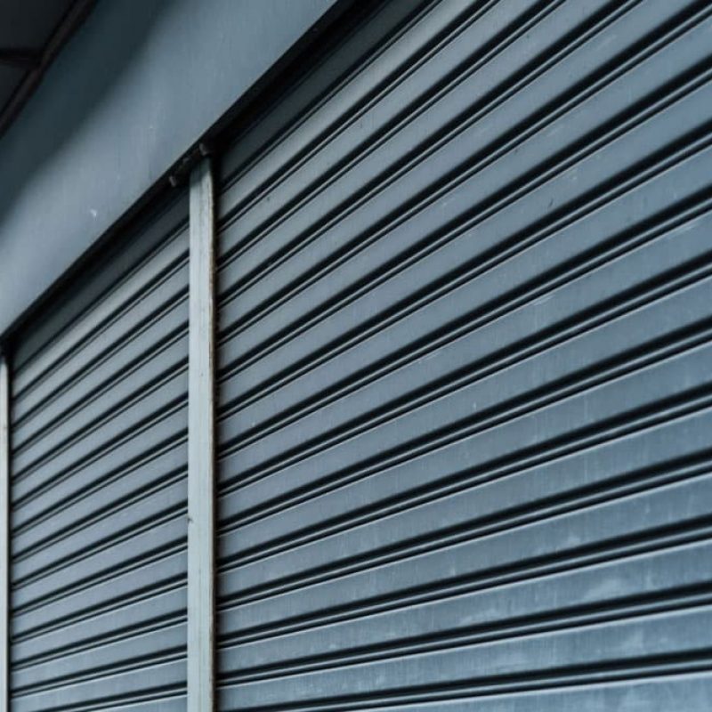 Closeup On Commercial Garage Doors Closeup On Commercial Garage Doors